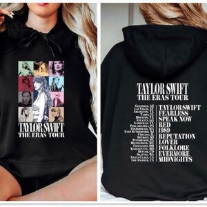 Unisex Taylor Swift The Eras Tour Hoodies Hooded Sweatshirt Pullover Tops Sz M
